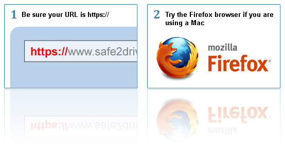 check URL and use firefox
