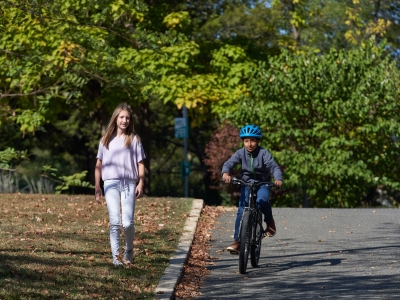 Kid Riding a Bike