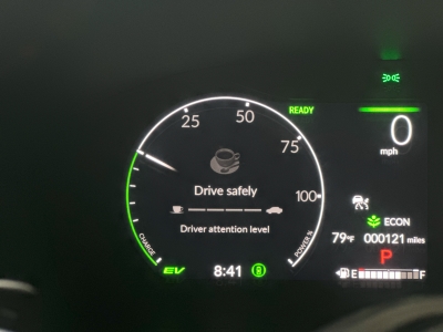 Distraction Warning on Dashboard
