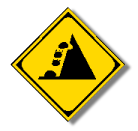 Falling Rock Sign