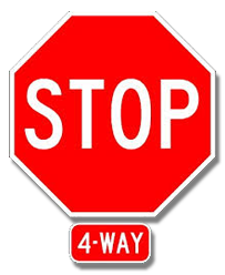Four-Way Stop Sign