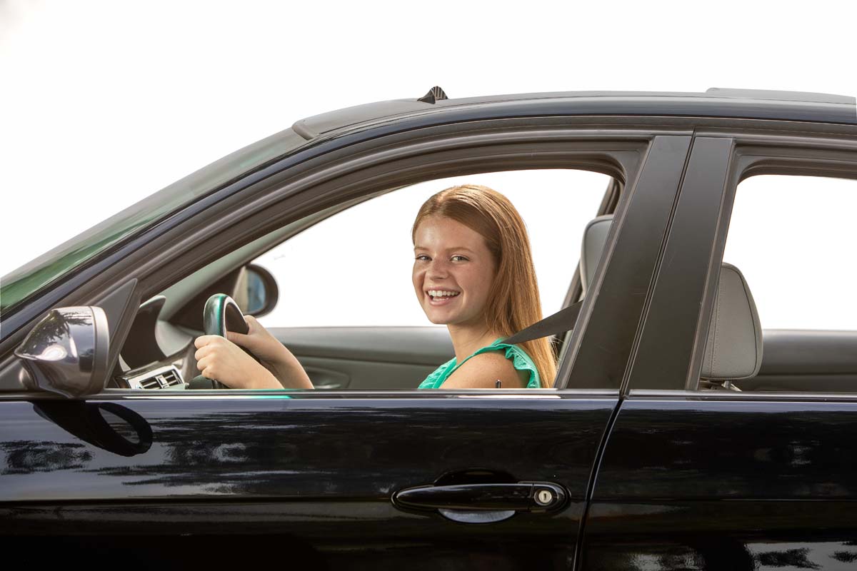 Smiling Teen Driver