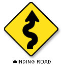 Winding Road Sign
