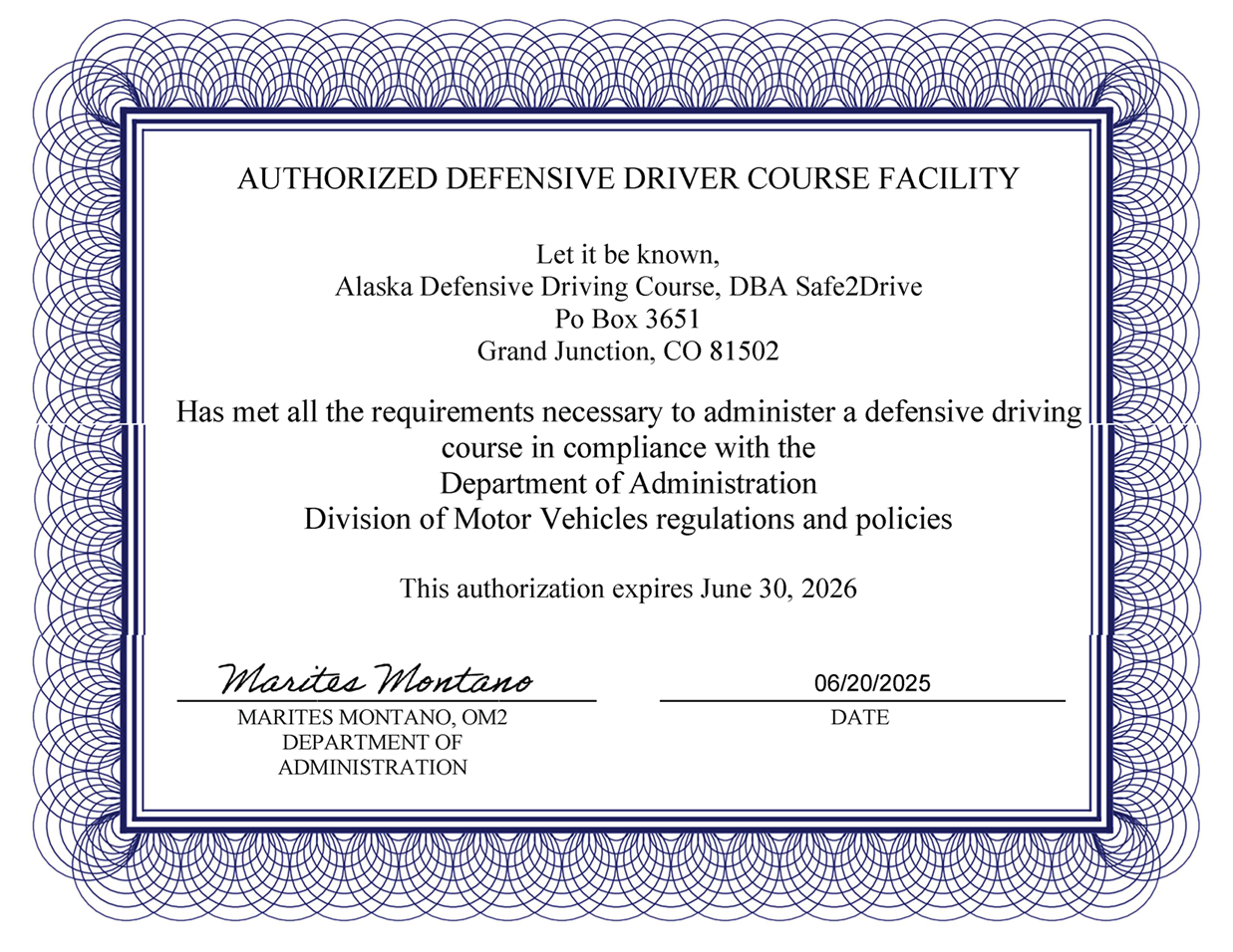 license