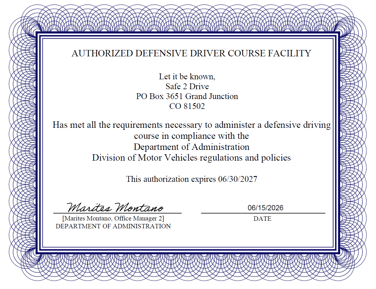 license