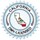 Licensed by the California DMV