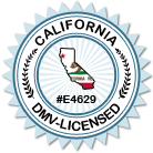 Licensed by the California DMV