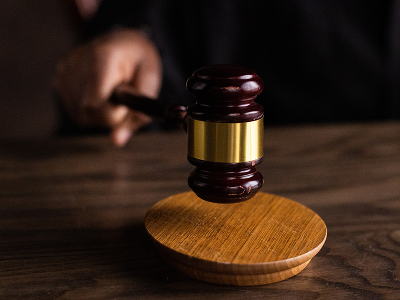 judge holding a gavel