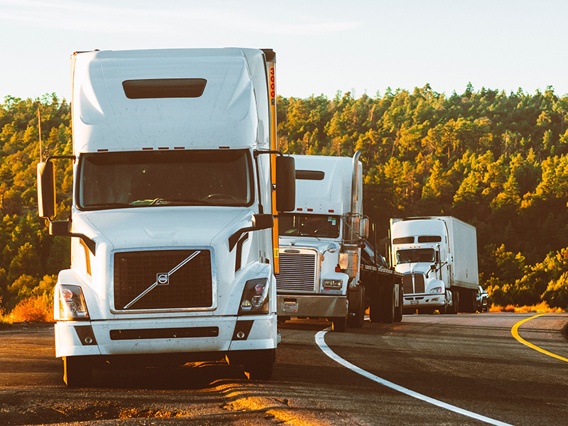 fleet of trucks