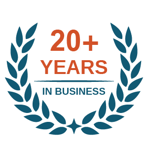 20+ years in business