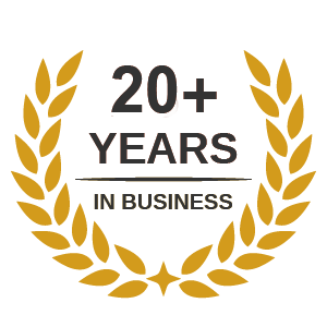 20+ years in business