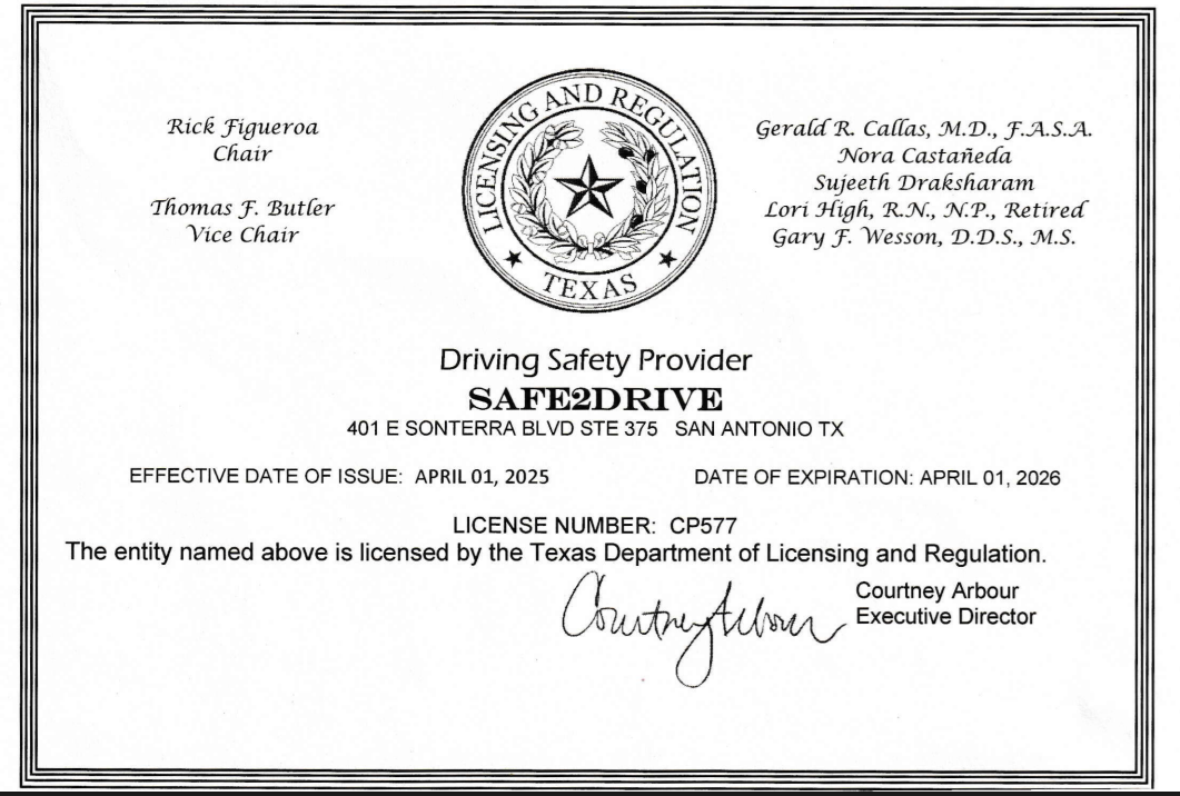 license